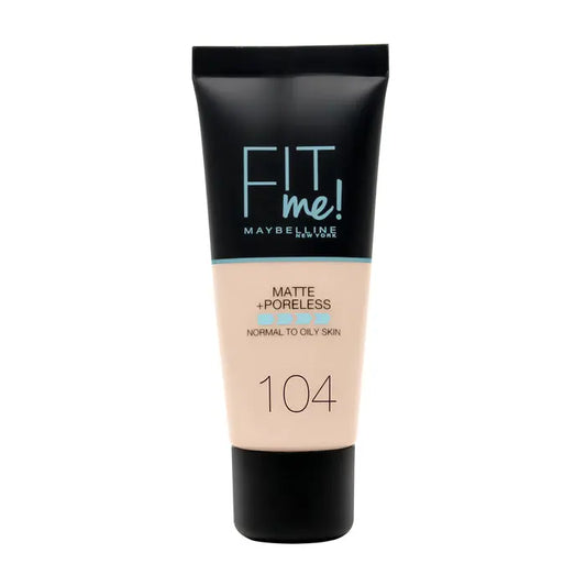 Maybelline Fit Me Matte &amp; Poreless Foundation 104 Soft Ivory 30ml Jag Couture London - New York