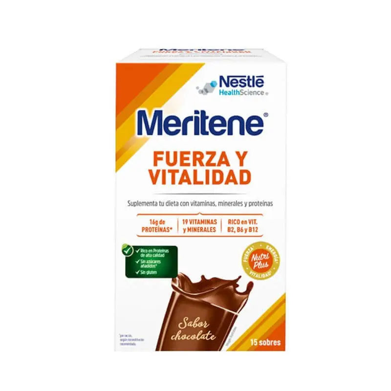 Meritene Strength And Vitality Chocolate Flavor 15x30g Jag Couture London - New York