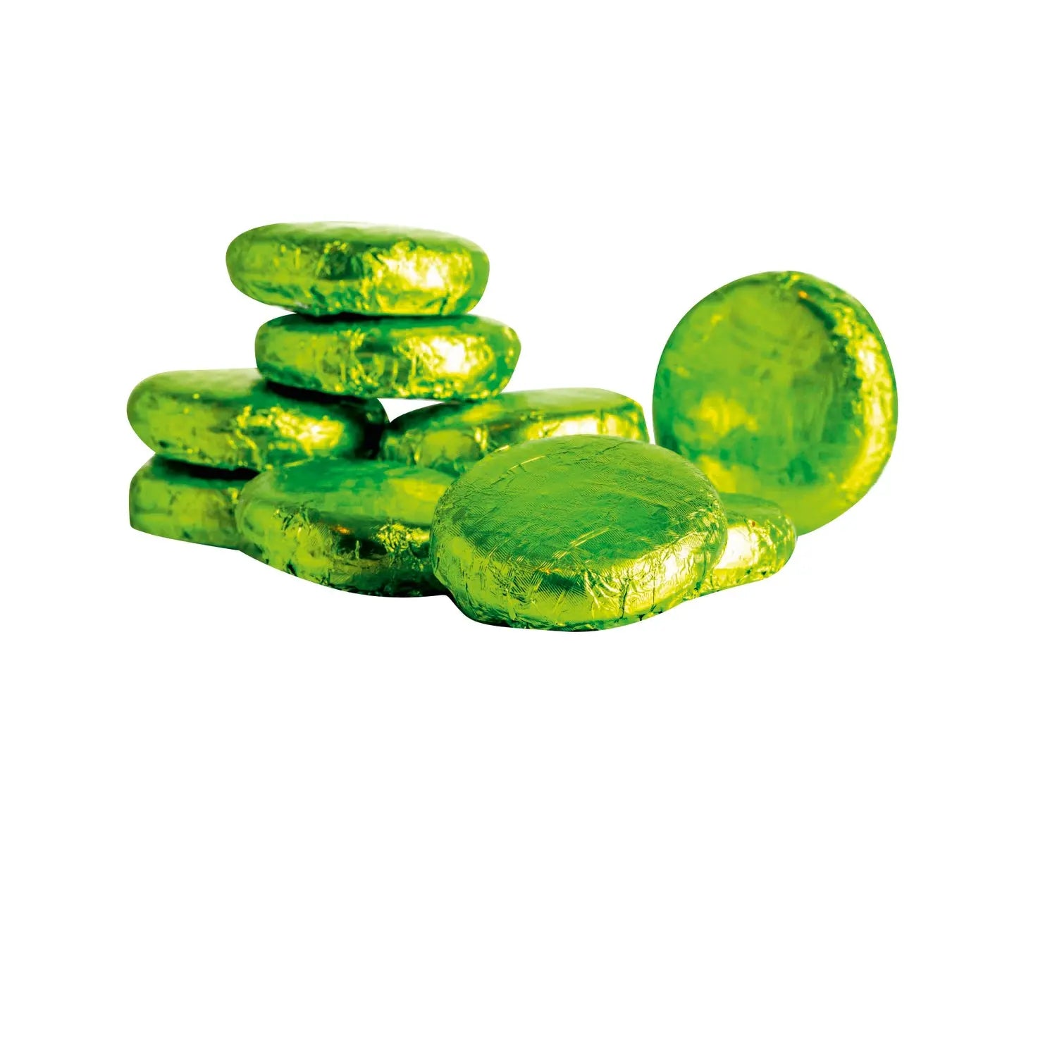 Mint crème - dark chocolate covered fondant in green coloured foil 120pcs Jag Couture London - New York