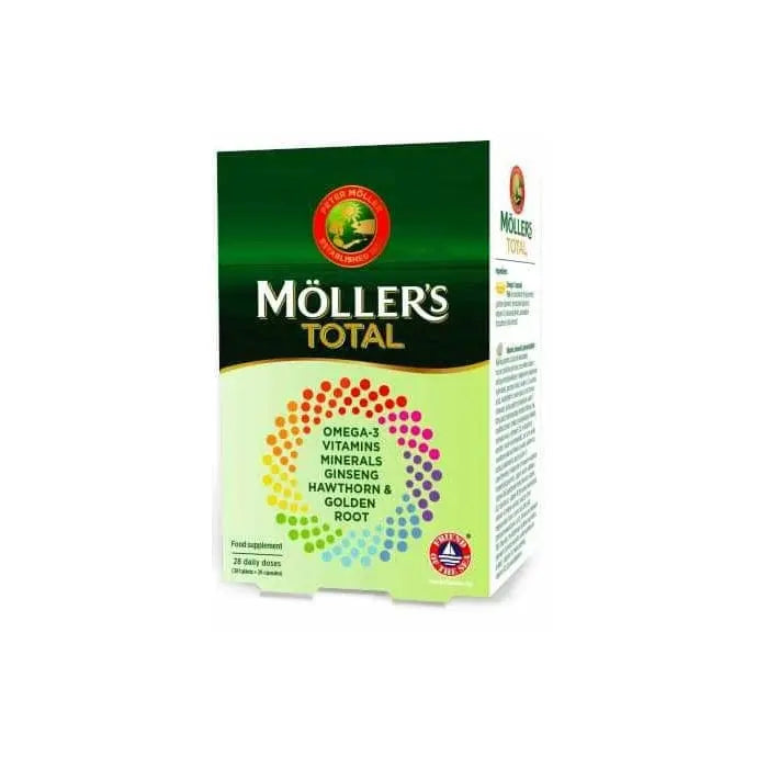 Jag Couture London - New York Möller's Total Multivitamins + Omega-3 (28 Tablets + 28 Pearls)