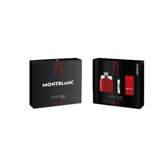 Montblanc Legend Red Eau De Parfum Spray 100ml Set 3 Pieces Jag Couture London - New York