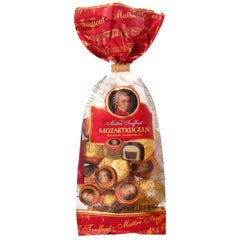 Mozart Kugeln bag of milk & dark chocolate, pistachio marzipan, marzipan and hazelnut praline bonbons Jag Couture London - New York