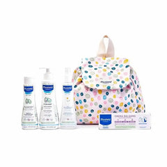 Jag Couture London - New York Mustela Little Moments Polka Dots Backpack Set 5 Pieces