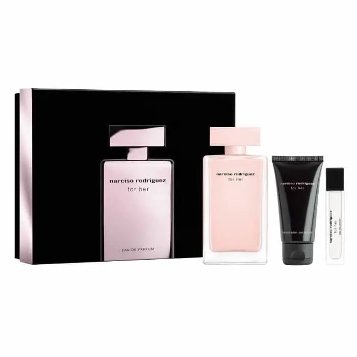 Jag Couture London - New York Narciso Rodriguez For Her Eau De Perfume Spray 100ml Set 3 Pieces