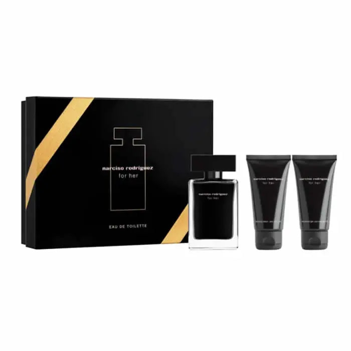Narciso Rodriguez For Her Eau De Toilette Spray 50ml Set 3 Pieces Jag Couture London - New York