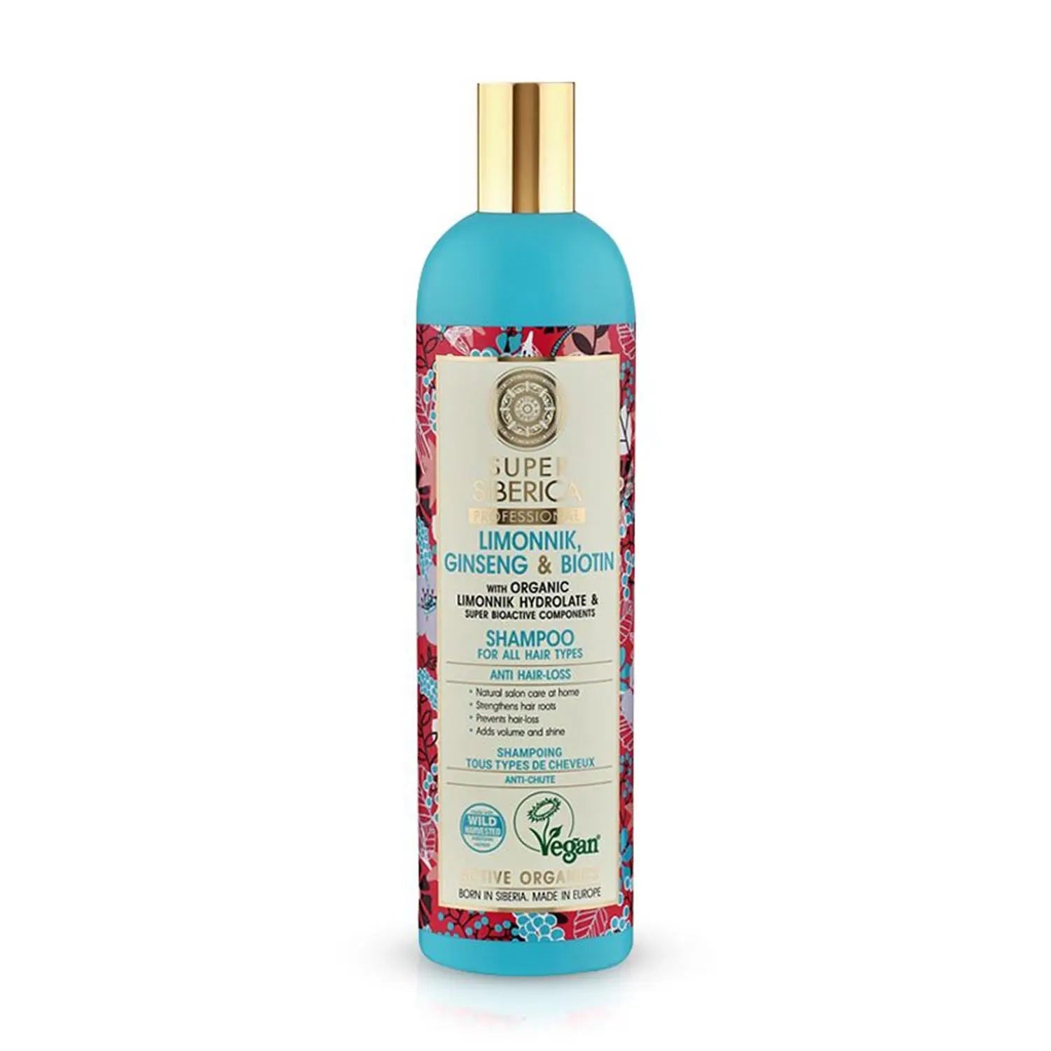 Natura Siberica Schizandra Ginseng y Biotina Champu Profesional 400ml Jag Couture London - New York