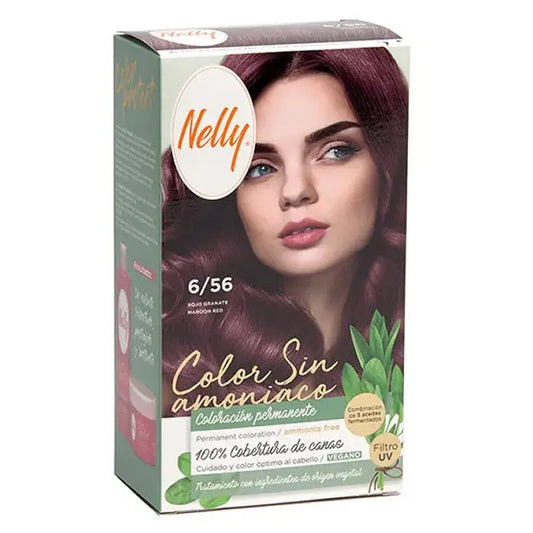 Nelly Color Sin Amoniaco 6,56 Maroon Red Jag Couture London - New York