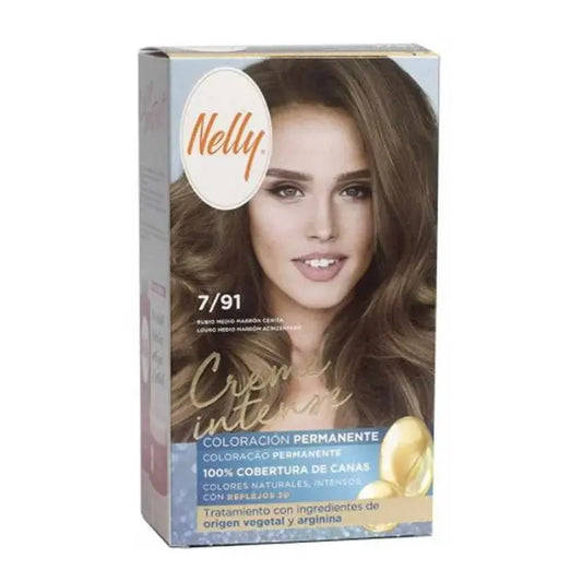 Nelly Creme Intense Tint 7/91 Medium Blonde Ash Brown Jag Couture London - New York