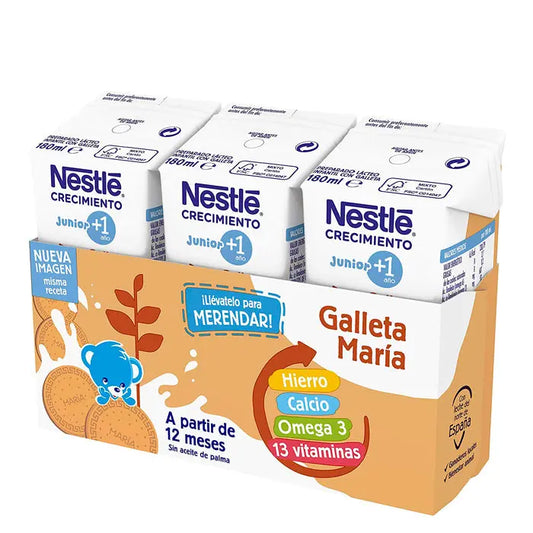 Nestlé Growth Milk 1+ Biscuits 3x180ml Jag Couture London - New York