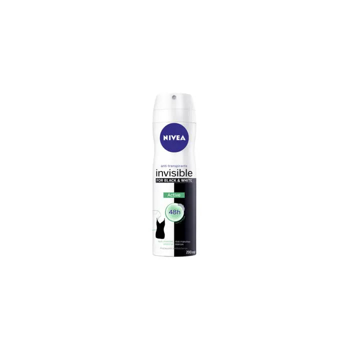Nivea Black &amp; White Active Deodorant Spray 200ml Jag Couture London - New York