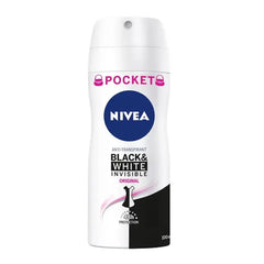 Nivea Black &amp; White Invisible Original Deodorant Spray 100ml Jag Couture London - New York