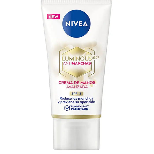 Nivea Luminous 630 Antimanchas Hand Cream Spf15 50ml Jag Couture London - New York