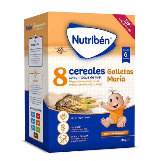 Nutriben 8 Cereals Honey Biscuits 600g Jag Couture London - New York