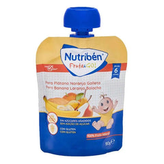 Nutribén Fruit &amp; Go! Pear, Banana, Orange, And Biscuit 90g Jag Couture London - New York