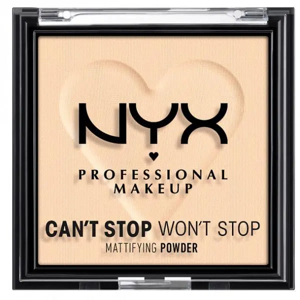 Nyx Can't Stop Won't Stop Mattifying Powder Light Medium Jag Couture London - New York