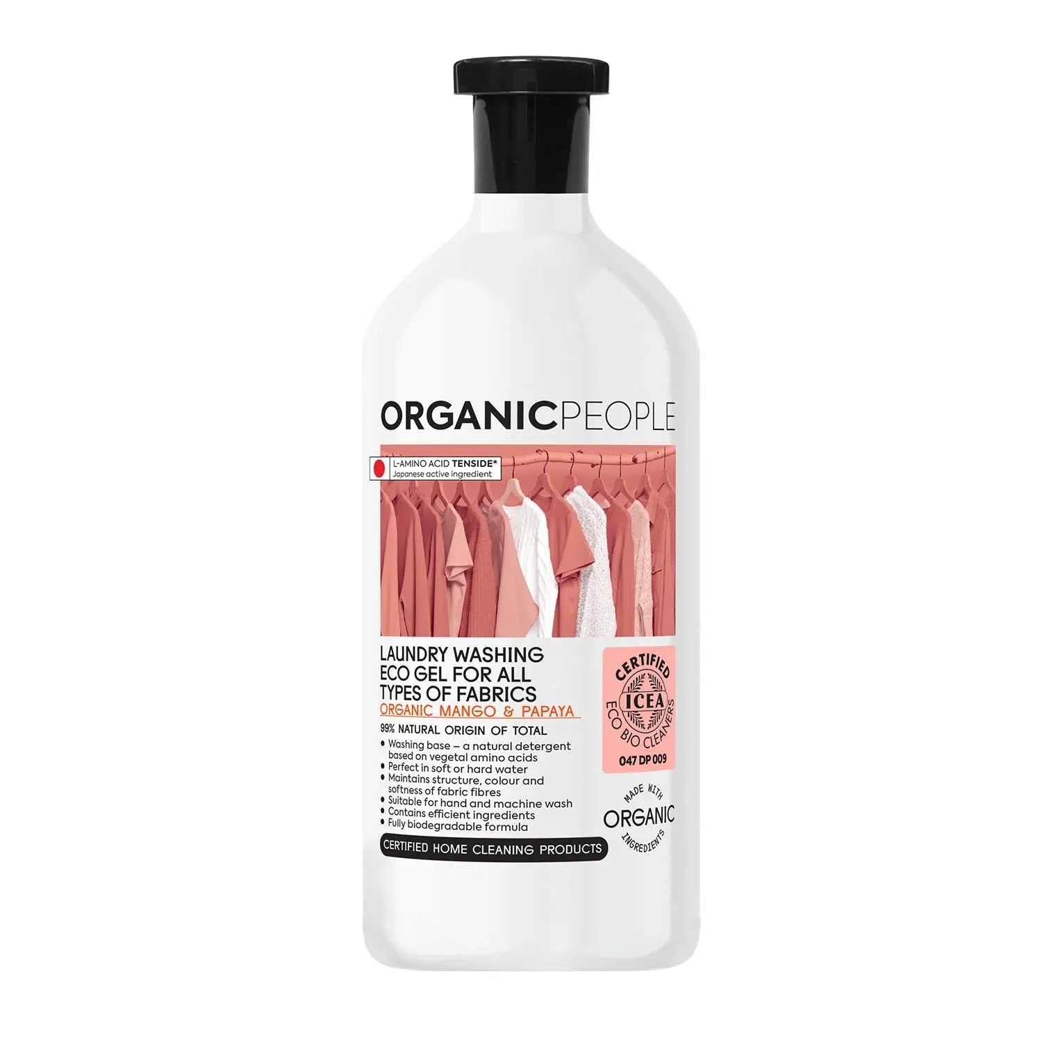 Organic People For All Types Of Fabrics Mango y Papaya Laundry Washing Eco Gel 200ml Jag Couture London - New York