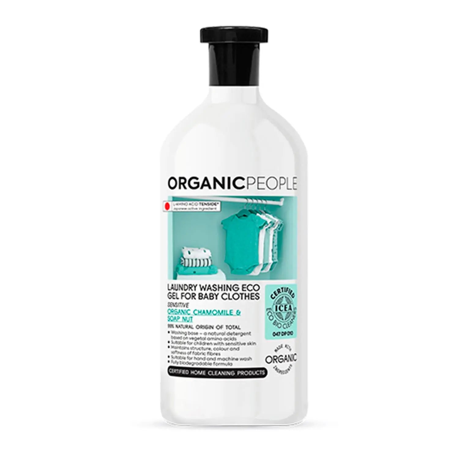 Organic People For Baby Clothes Chamomile y Soap Nut Laundry Washing Eco Gel 200ml Jag Couture London - New York