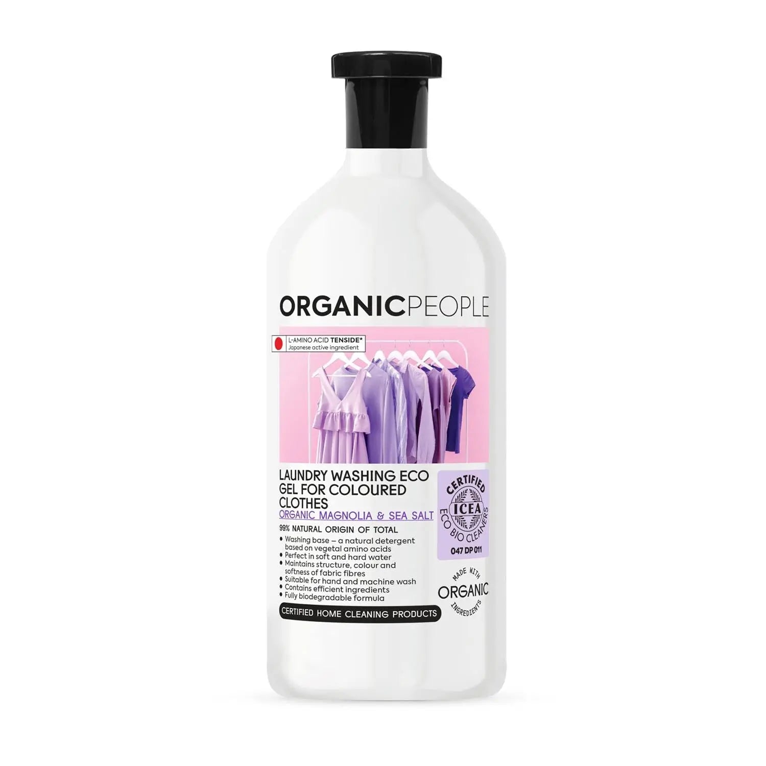 Organic People For Coloured Clothes Magnolia y Sea Salt Laundry Washing-Gel 200ml Jag Couture London - New York