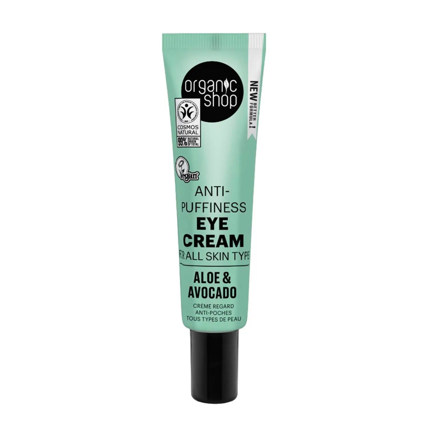 Organic Shop Aloe Crema De Ojos Anti-Puffiness 30ml Jag Couture London - New York