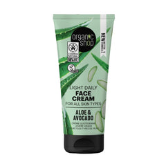 Organic Shop Aloe Crema Facial Diaria Todo Tipo De Pieles 50ml Jag Couture London - New York