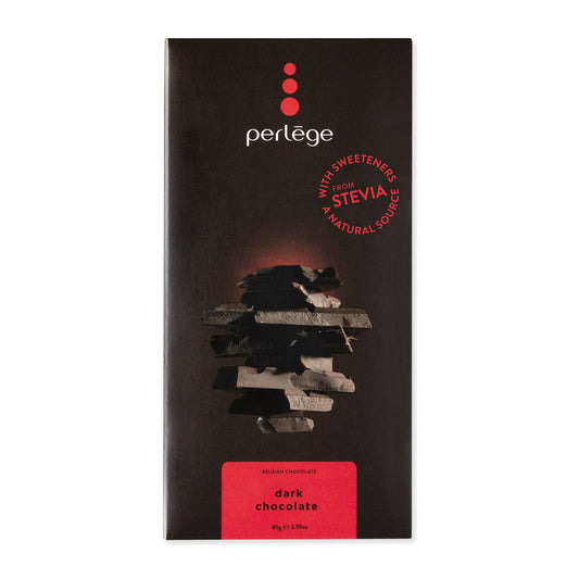 Solid dark chocolate tablet