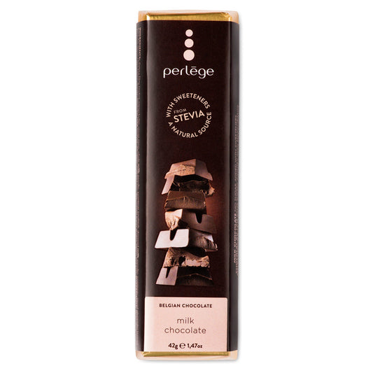 Solid milk chocolate bar