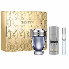 Paco Rabanne Invictus Eau De Toilette Spray 100ml Set 3 Pieces Jag Couture London - New York