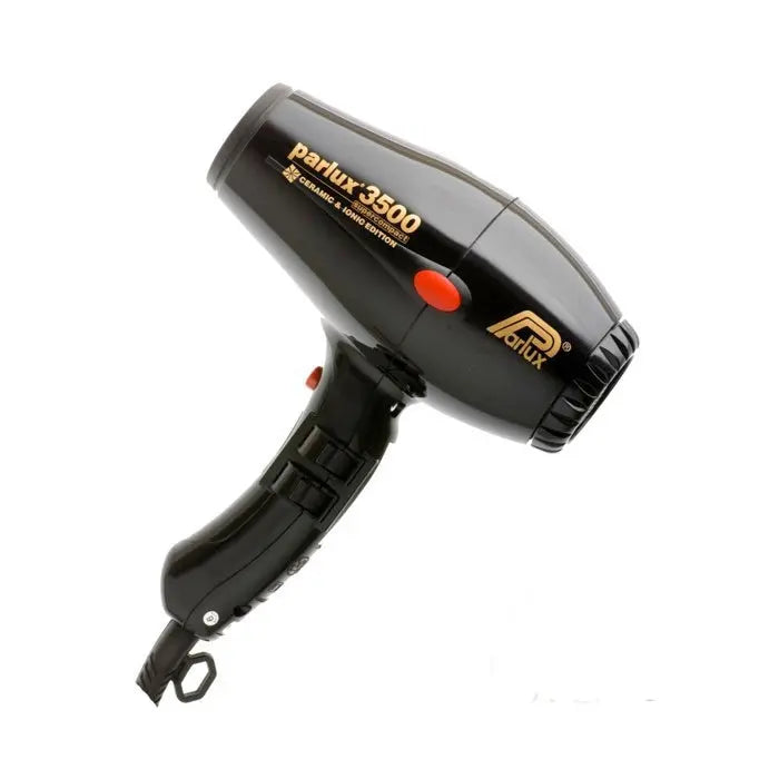 Parlux Hair Dryer 3500 Supercompact Ceramic Ionic Black Jag Couture London - New York