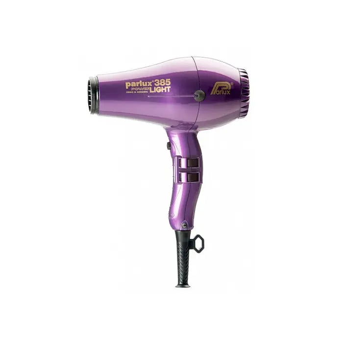 Parlux Hair Dryer 385 Powerlight Ionic Ceramic Violet Jag Couture London - New York