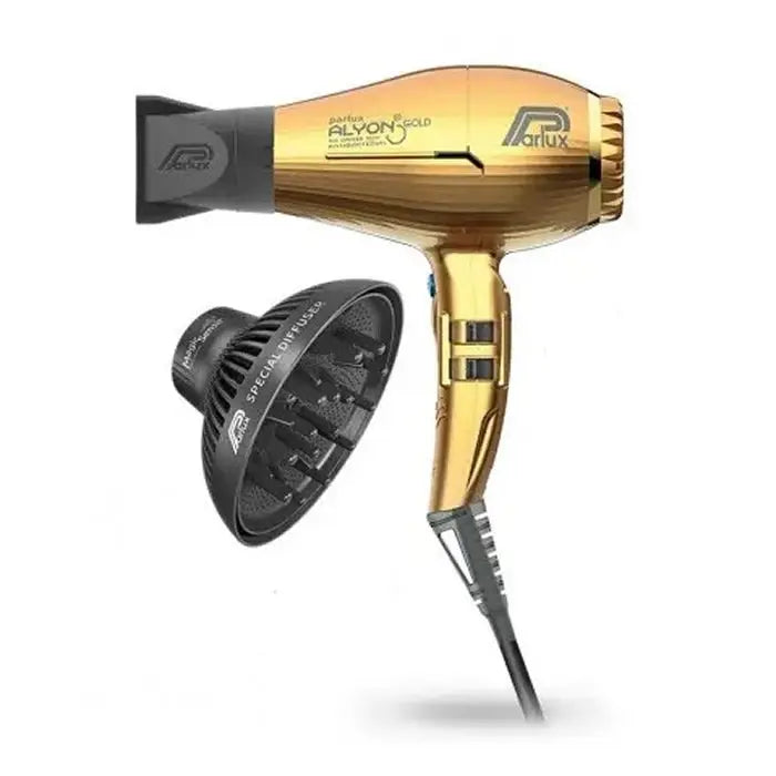 Parlux Hair Dryer Alyon Gold + Diffuser Jag Couture London - New York