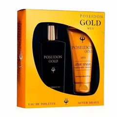 Poseidon Gold Men Eau De Toilette Spray 100ml Set 2 Pieces Jag Couture London - New York