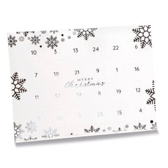 Jag Couture London - New York Premium white snowflake design advent calendar - 24 choc 192 x 32.5 x 252mm