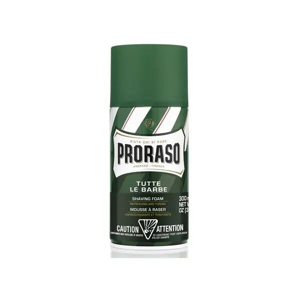 Proraso Green Tutte Le Barbe Shaving Foam 300ml Jag Couture London - New York