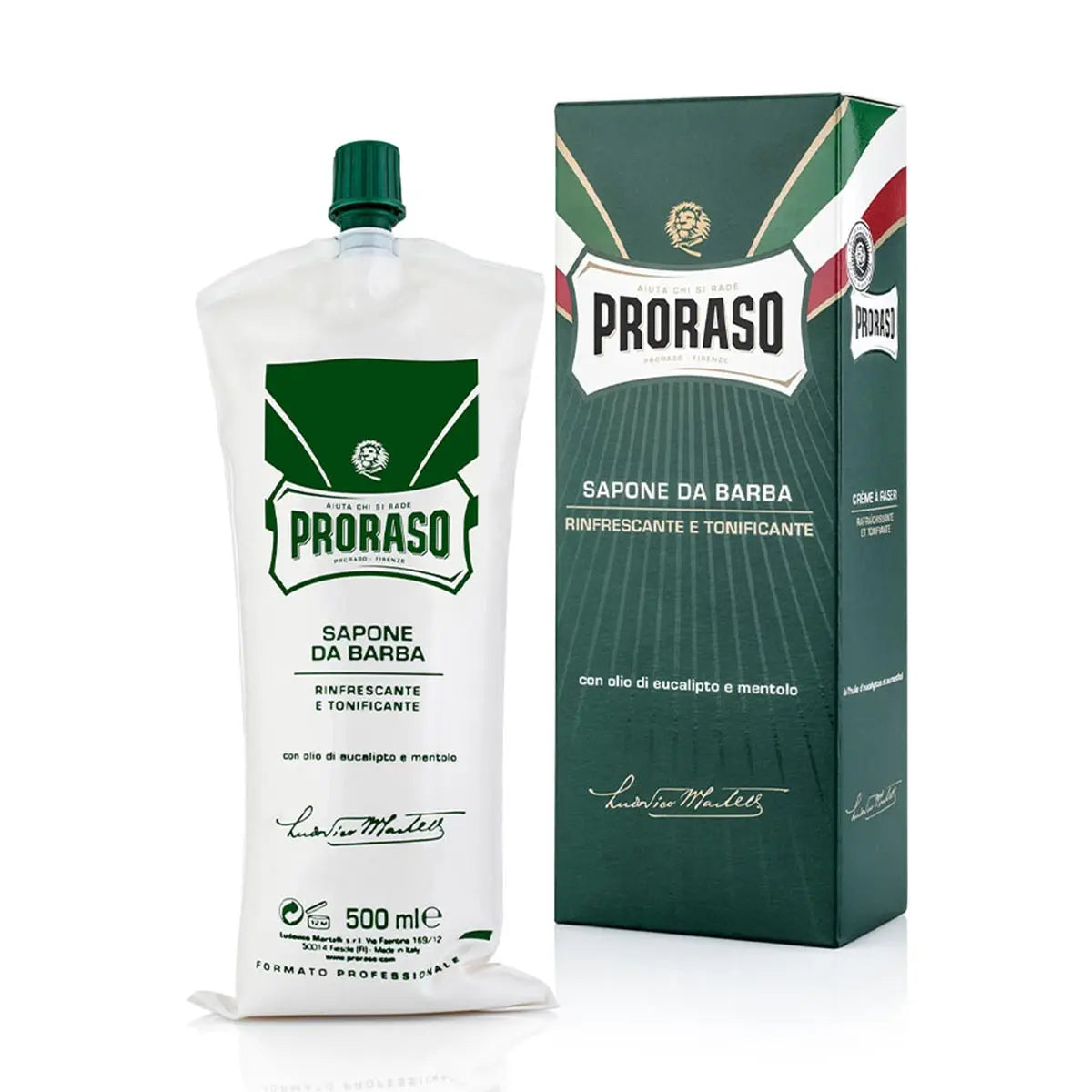 Proraso Profesional Crema De Afeitado Eucalipto-Mentol 500ml Jag Couture London - New York