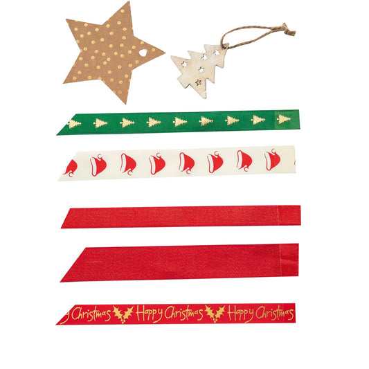 Passion red polyester metallic satin ribbon with gold glitter