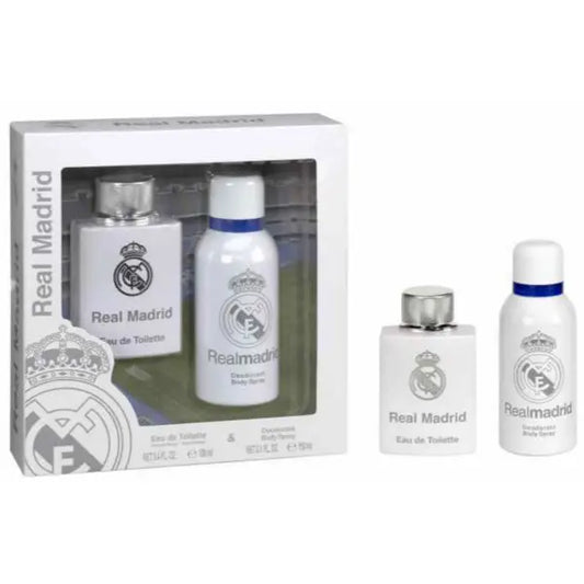 Real Madrid Eau De Toilette Spray 100ml Set 2 Pieces Jag Couture London - New York