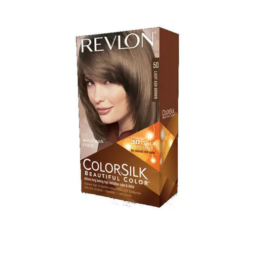 Revlon Colorsilk Ammonia Free 50 Light Ash Brown Jag Couture London - New York