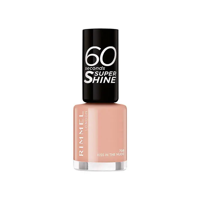 Rimmel 60 Seconds Super Shine 708 Kiss In The Nude Jag Couture London - New York