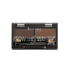 Rimmel Brow This Way Eyebrow Sculpting Kit 003 Dark Brown Jag Couture London - New York