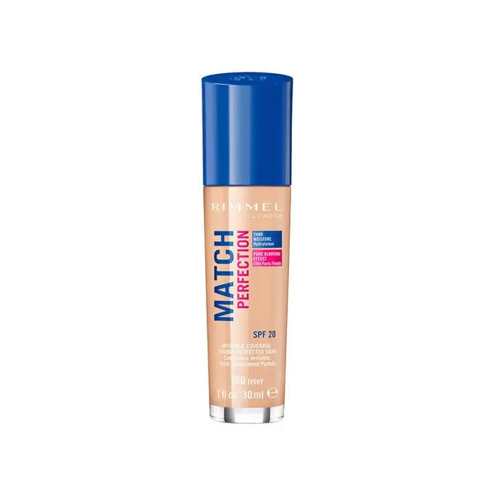 Jag Couture London - New York Rimmel London Match Perfection Foundation Spf20 100 Ivory 30ml