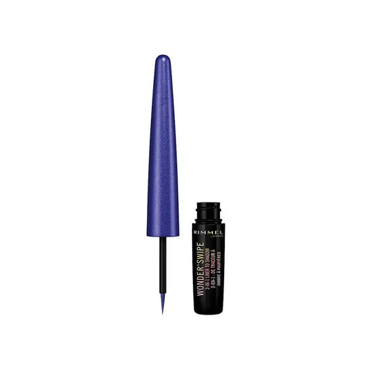 Rimmel London Wonder Swipe 2 In 1 Glitter Eyeliner To Eyeshadow 010 As F**k 1.7ml Jag Couture London - New York