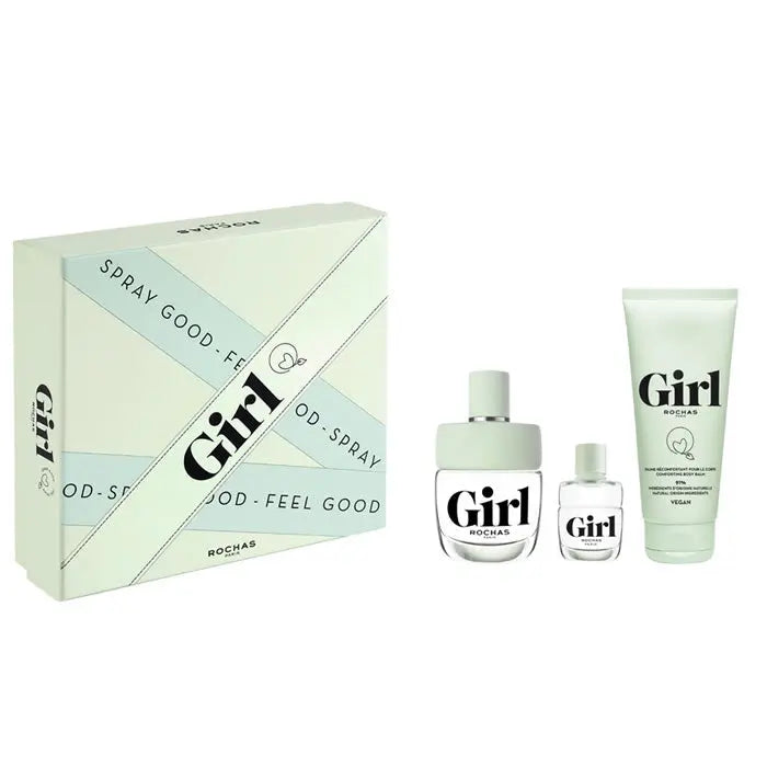 Rochas Girl Eau De Toilette Spray 100ml Set 3 Pieces Jag Couture London - New York