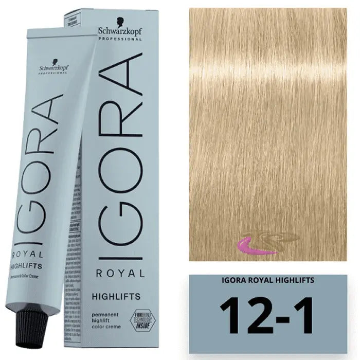 Schwarzkopf Igora Royal Highlifts Ash 12-1 60ml Jag Couture London - New York