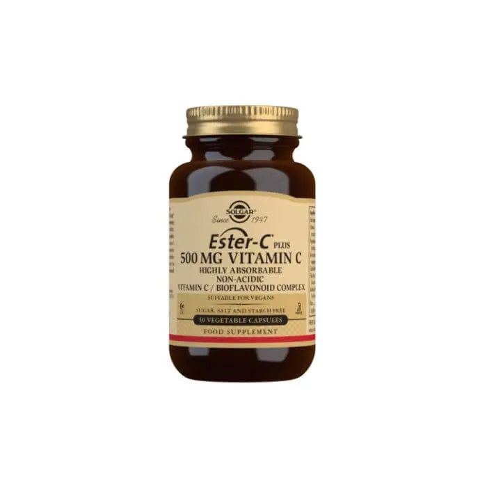 Jag Couture London - New York Solgar Ester-C Plus 500 mg Vitamin C Vegetable Capsules - Pack of 50