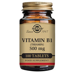 Solgar Vitamin B1 500mg 100 Capsules Jag Couture London - New York