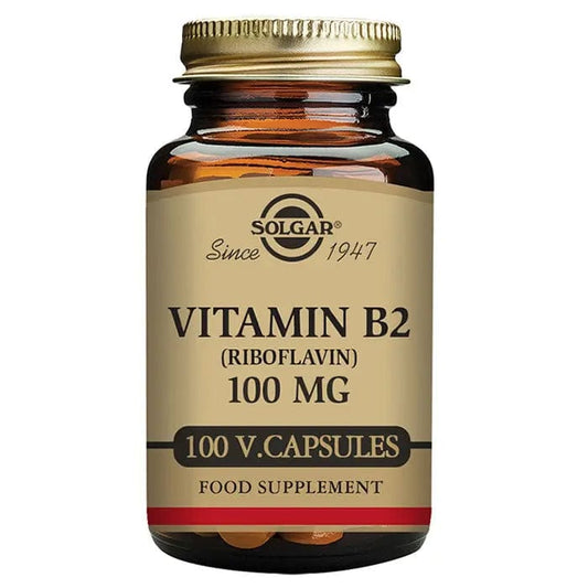 Solgar Vitamin B2 Riboflavin 100mg 100 Capsules Jag Couture London - New York