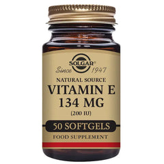 Solgar Vitamin E 134mg 200 IU 50 Softgels Jag Couture London - New York