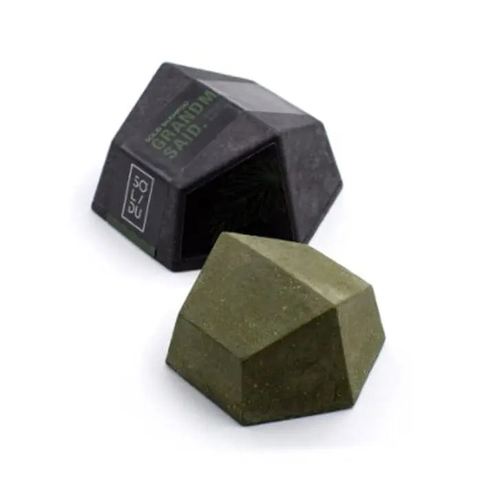 Jag Couture London - New York Solidu Grandma Said Tamanu Oil &amp; Nettle Shampoo Bar Volume 65g