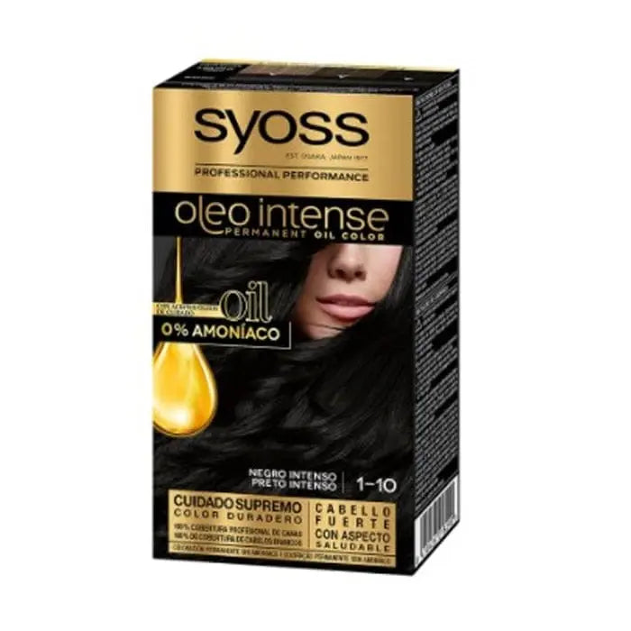 Jag Couture London - New York Syoss Oleo Intense Permanent Hair Color 1-10 Deep Black