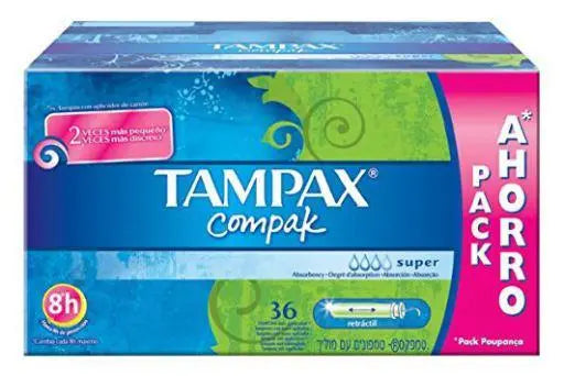 Tampax Compak Tampón Super 36 U Jag Couture London - New York